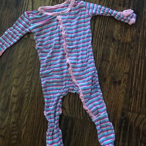 Kickee Pants striped 3-6 mo footie